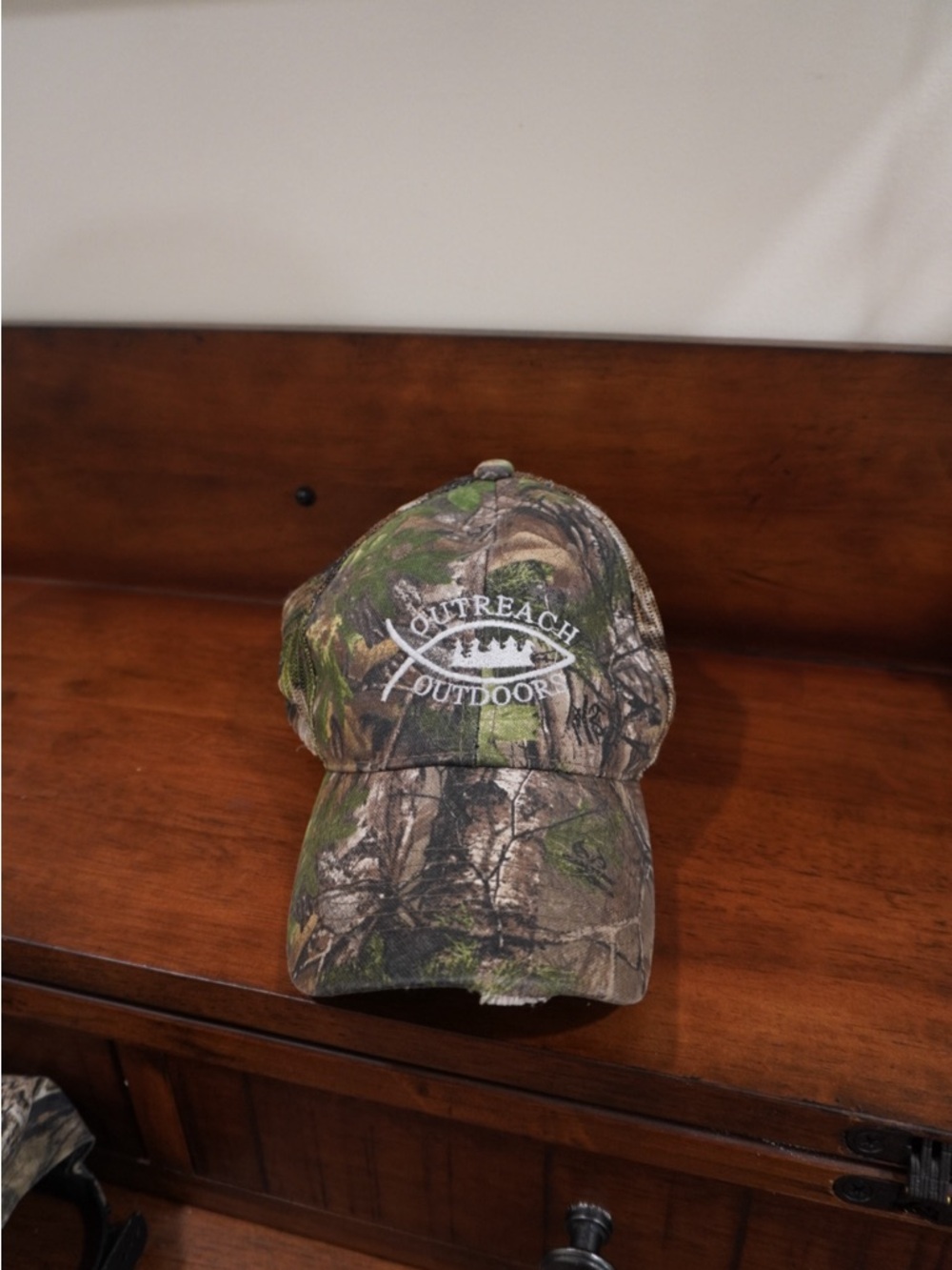 Signature Brown and Black Camouflage Mesh Cap
